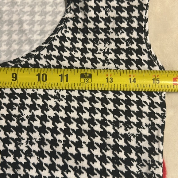 Monrow Black White Houndstooth Jersey Midi Dress NWT - Picture 7 of 10